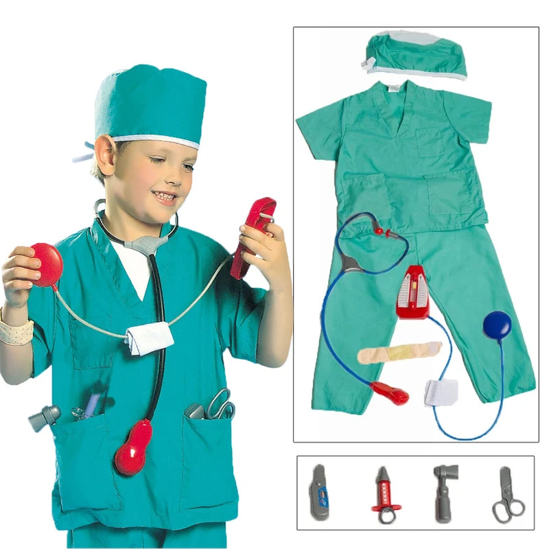 Top Kids Education Youtube - Umorden Kids Child Doctor Surgeon Costume
