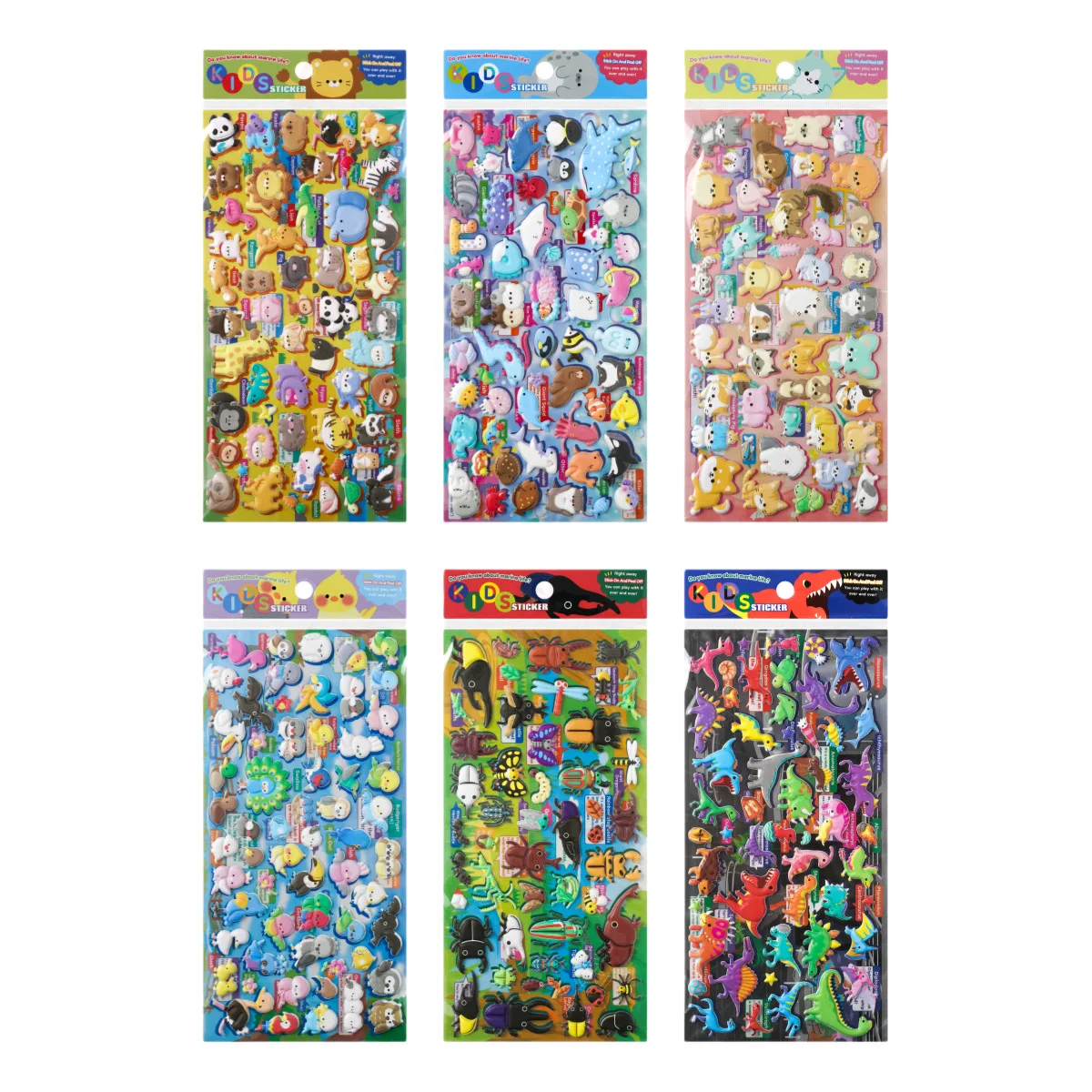 Kids Education Charts - ot Sale 3D Kawaii Label Animal