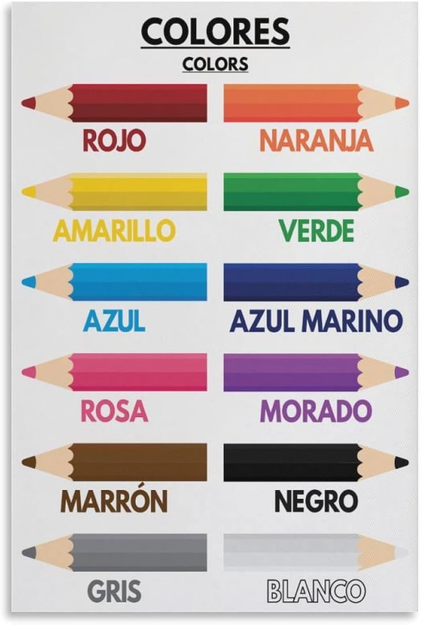 1p,Color Names for Kids, Spani - Kids Education Yes ulasan dan harga