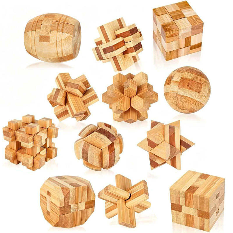 NEW 4.5CM Lu Ban Lock Puzzle B - Kids Education Yes ulasan dan harga