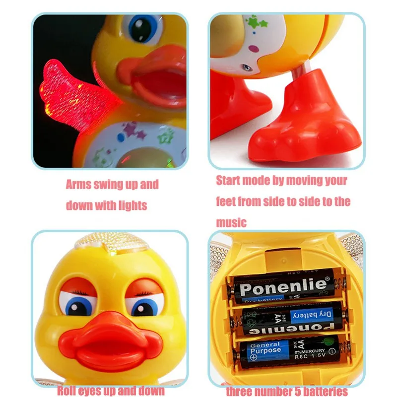 Electric Dancing Duck Toy Inte - Kids Education Yes ulasan dan harga