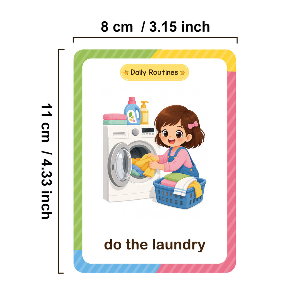 38 Words Daily Routines Learni - Kids Education Words ulasan dan harga